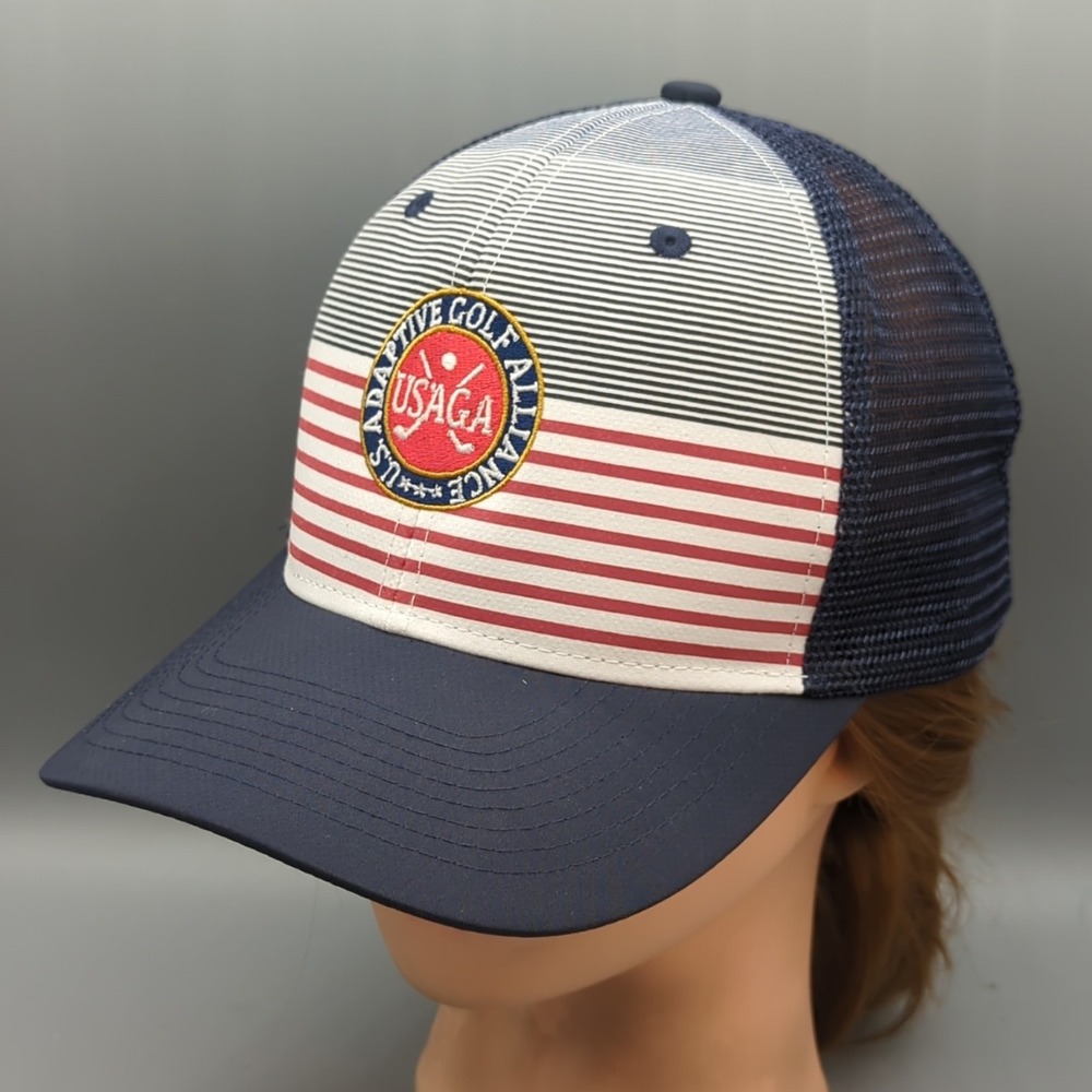USAGA Adaptive Golf Alliance US Hat Cap Snapback Ahead Mid Fit Adjustable Mesh